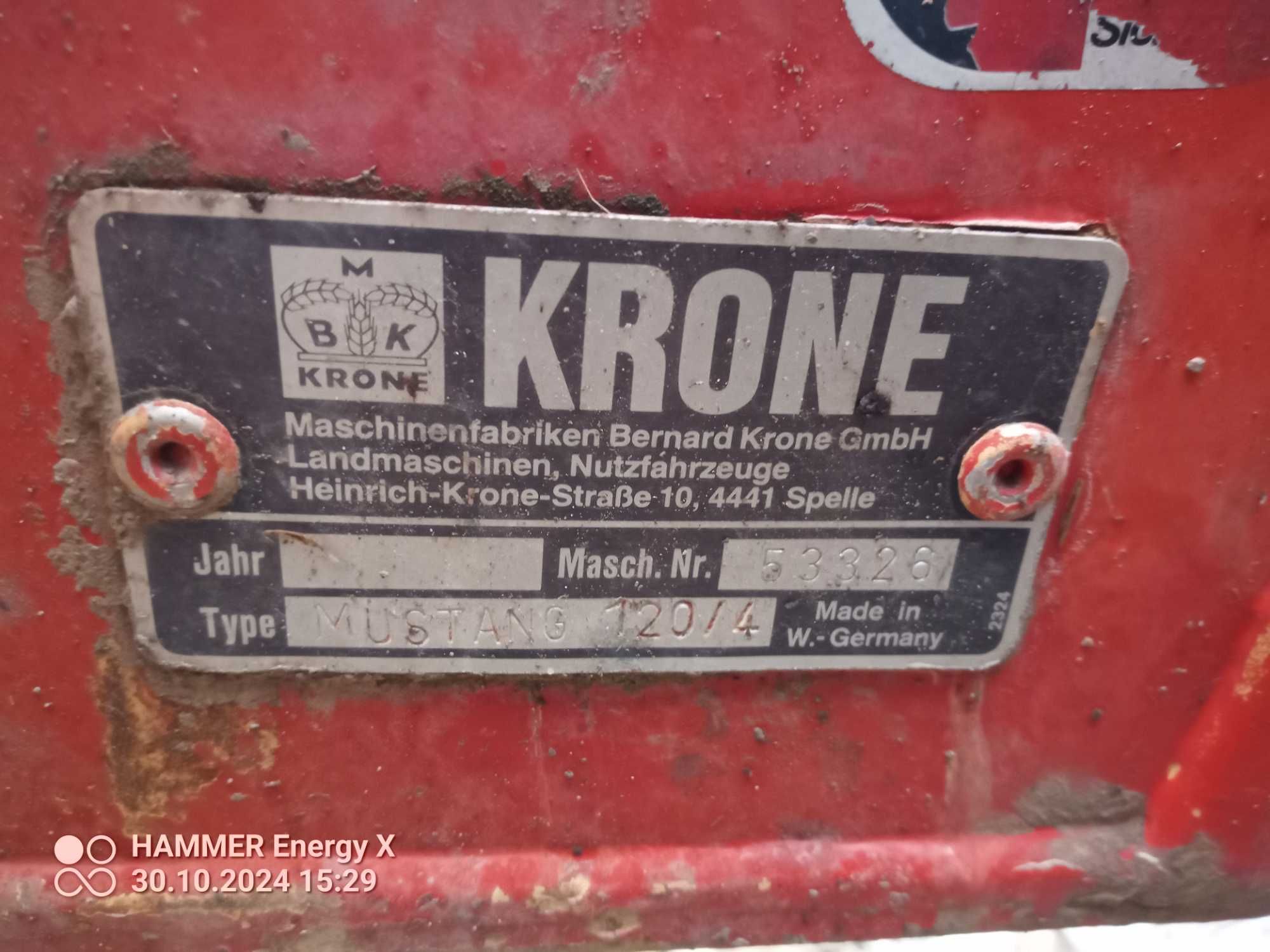 Pług Krone Mustang 120/4  ażurowy, obrotowy (pottinger, kuhn, lemken)