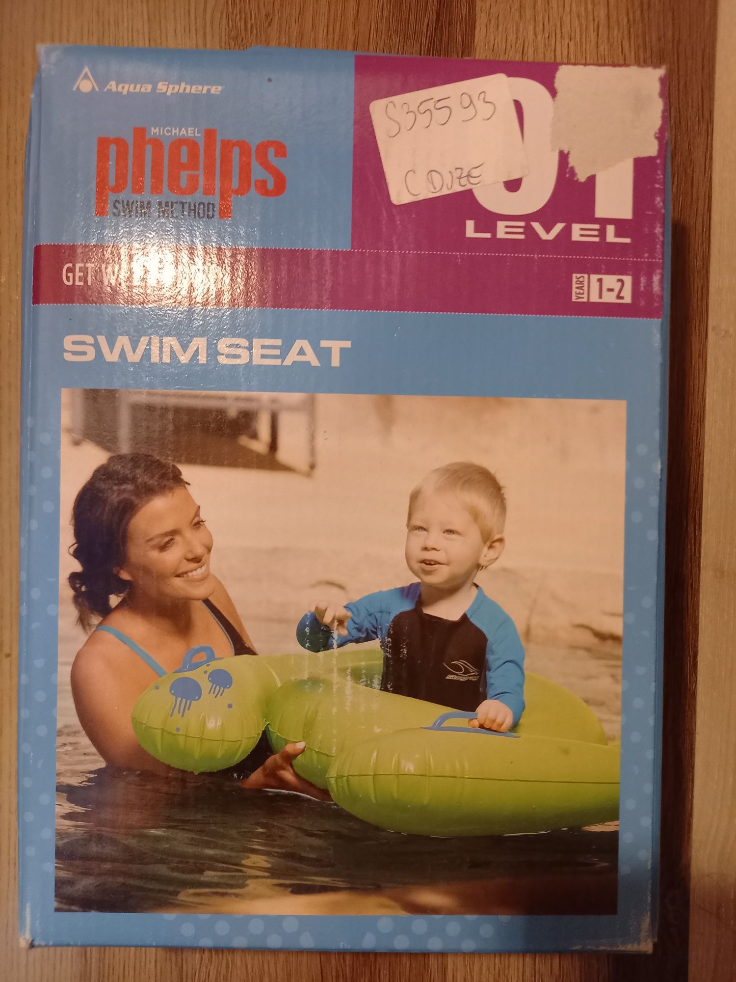 Koło kółko dmuchane pływania z siedziskiem Aqua Sphere Michael Phelps