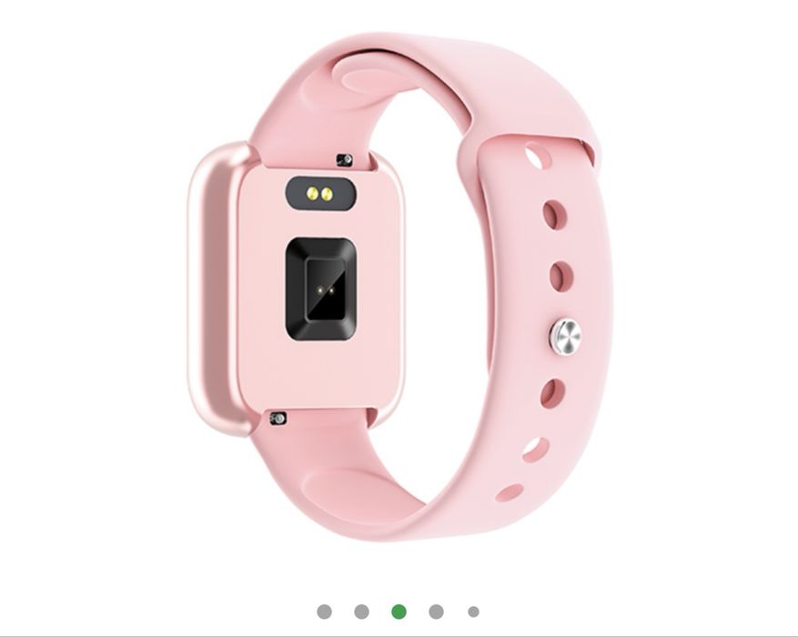 Смарт годинник / фітнес браслет з тонометром рожевий