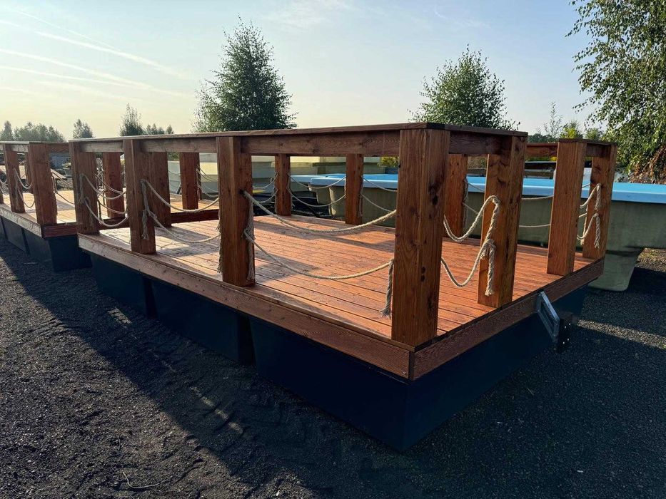 Platforma Pływająca Pomost Pływający Katamaran Taras Tratwa Działka