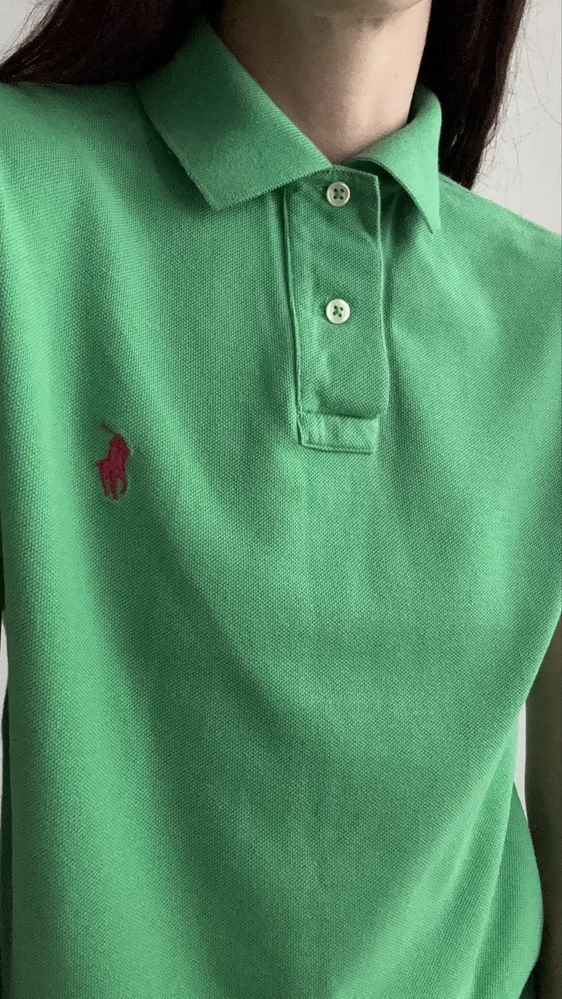 Поло футболка Ralph Lauren зелена S унісекс