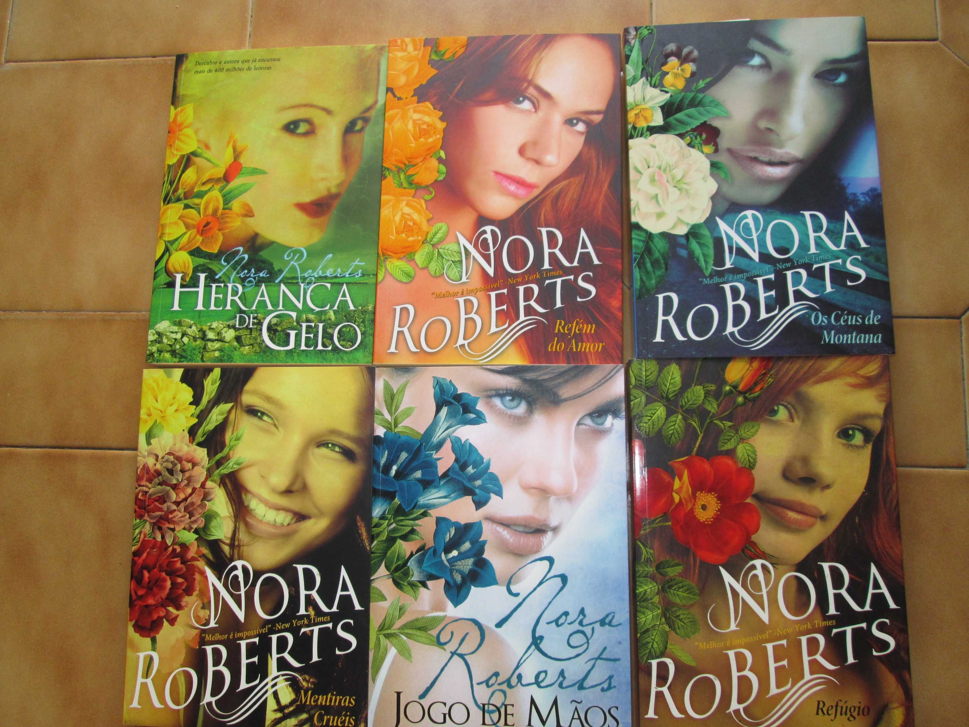 5 livros da famosa escritora " Nora Roberts