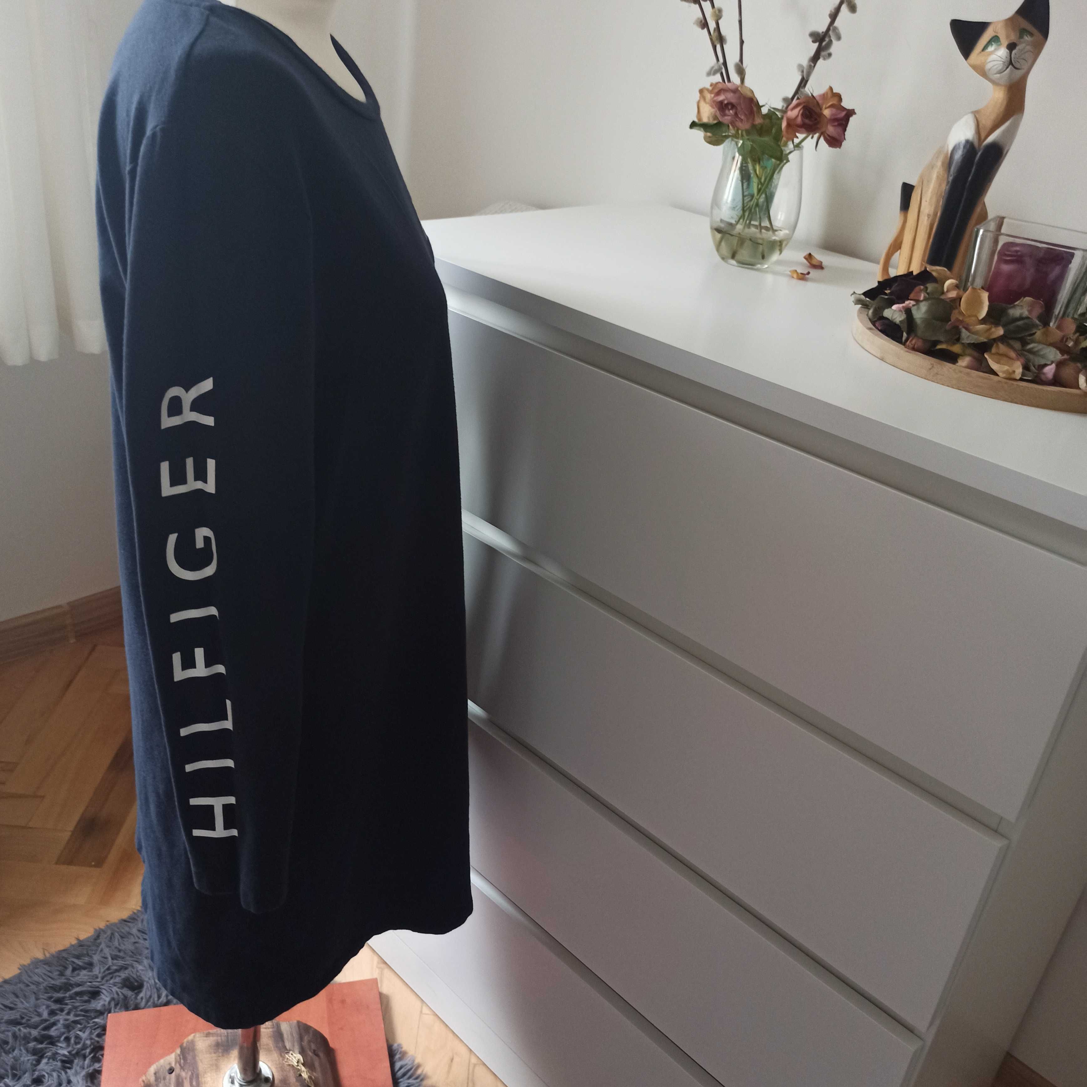 Tommy Hilfiger ML sukienka z USA, długi rękaw. Midi.