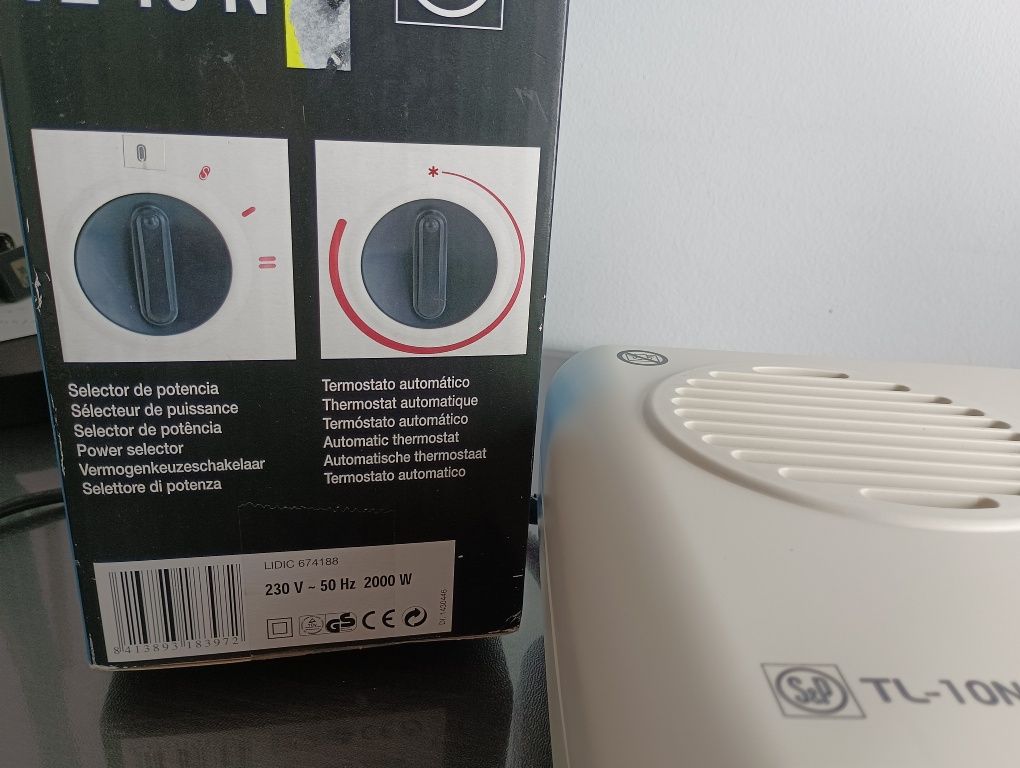 Aquecedor de cerâmica como novo na caixa