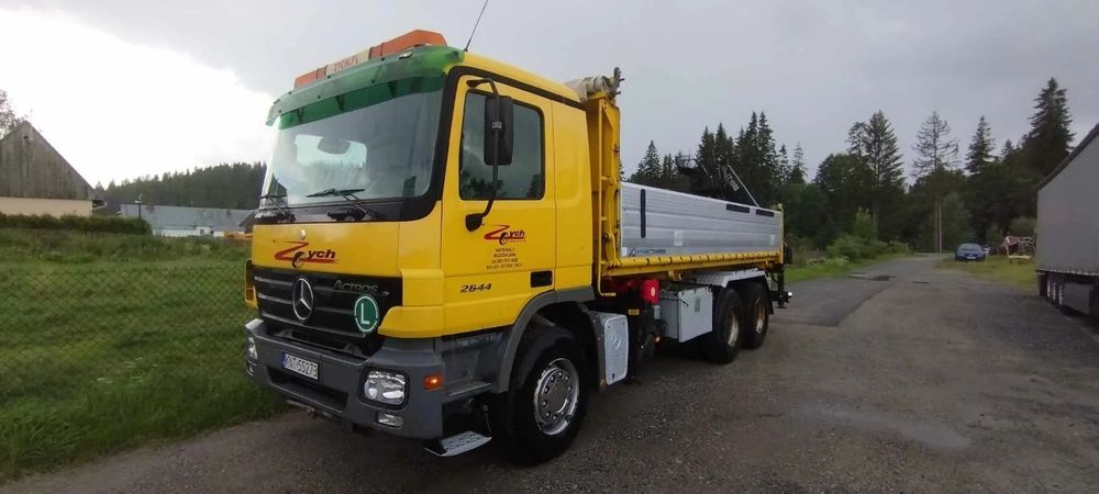 Mercedes-Benz 2644 ACTROS MP2  Kipper wywrotka 6x4 + hds konsola HIAB 144