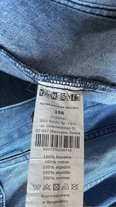 Jeansowa kurtka dla dziewczynki