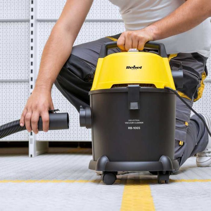 Пилосос будівельний промисловий Rebel 1000Вт 20 л пылесос строительный