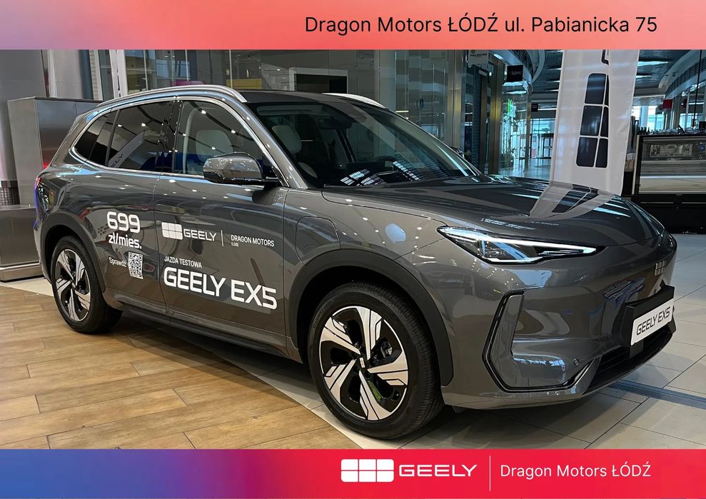 Geely EX5 MAX 3 lata przeglądów za 1 zł | Wallbox za 1 zł | Nowy salon w Łódź