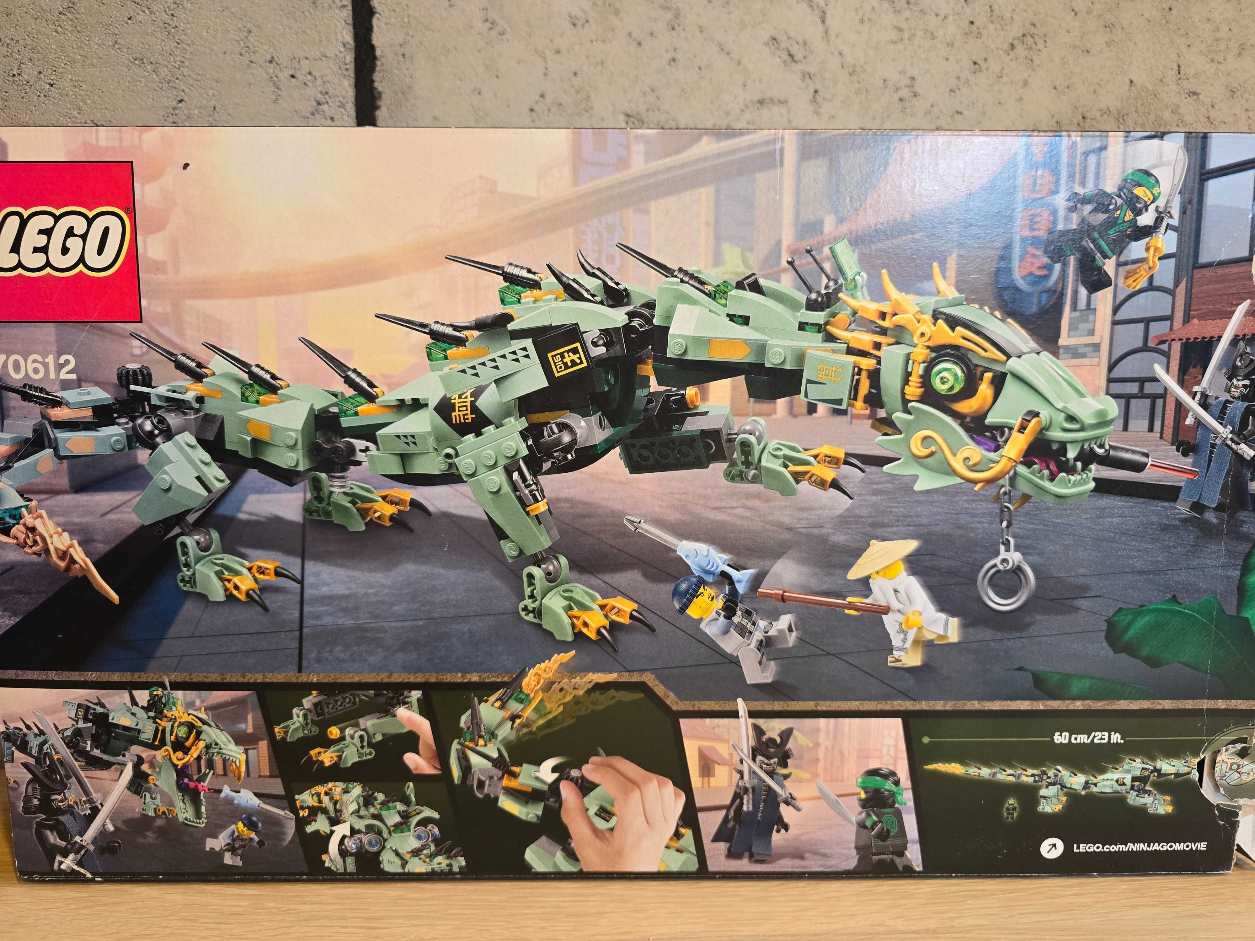 LEGO 70612 Ninjago - smok zielonego ninja- instrukcja, pudelko