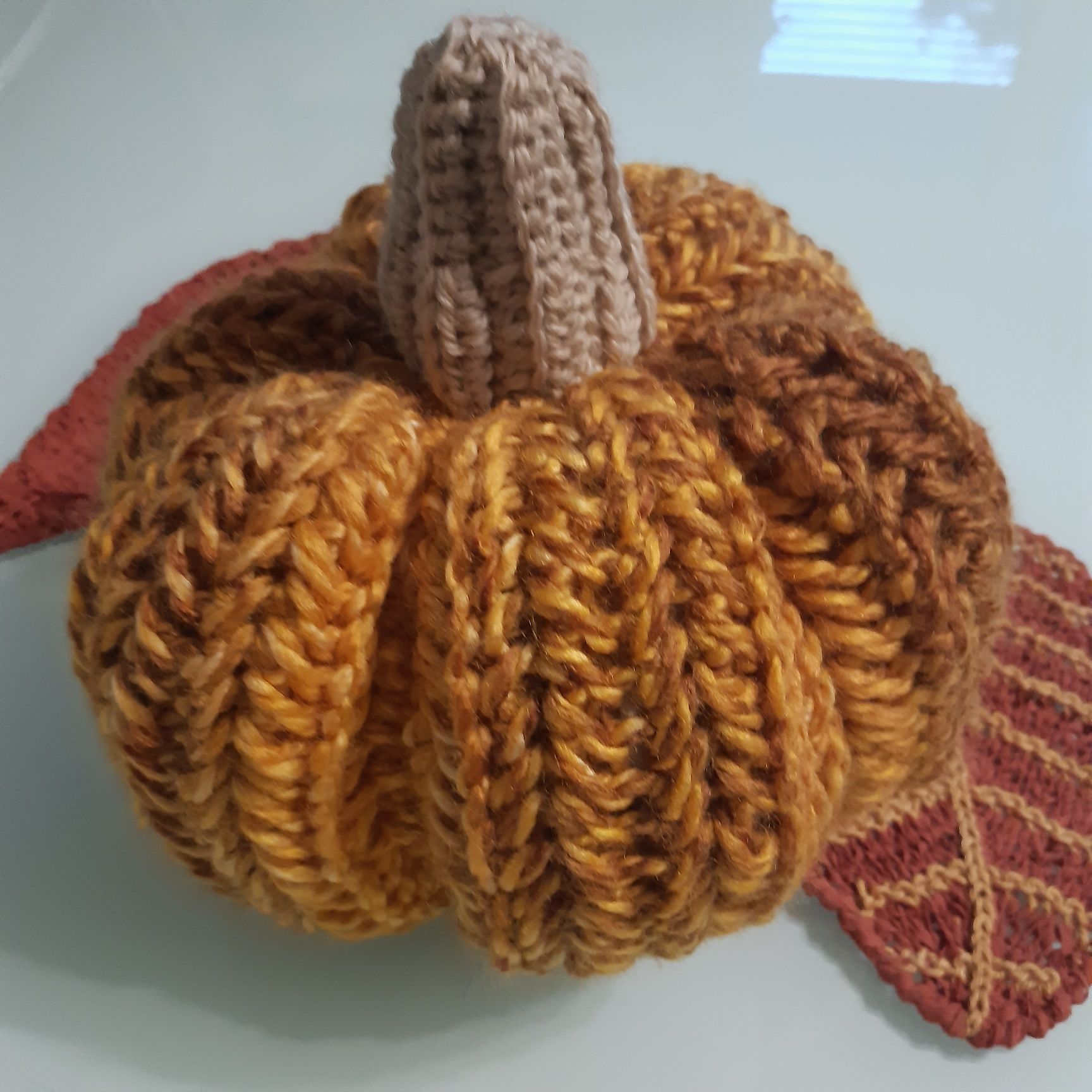 Dynia szydełkowa handmade ozdoba jesienna
