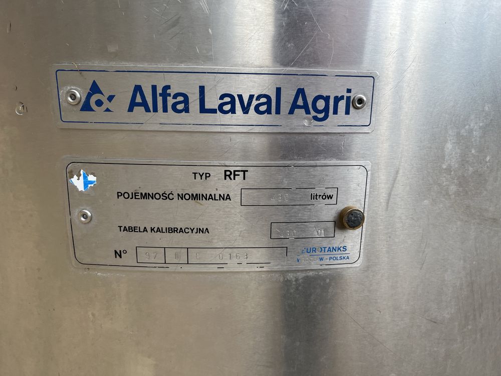 Chłodnia do Mleka Alfa Laval Agri 430l