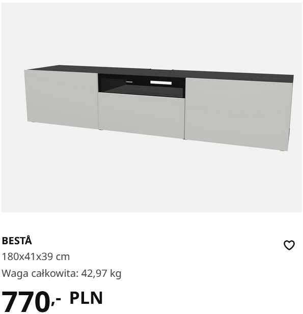 Szafka pod tv i nie tylko Ikea besta