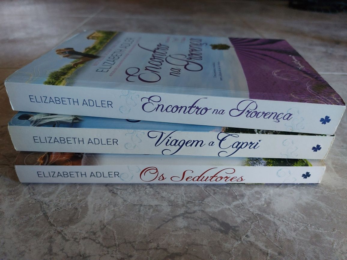 Conjunto de livros Elizabeth Adler
