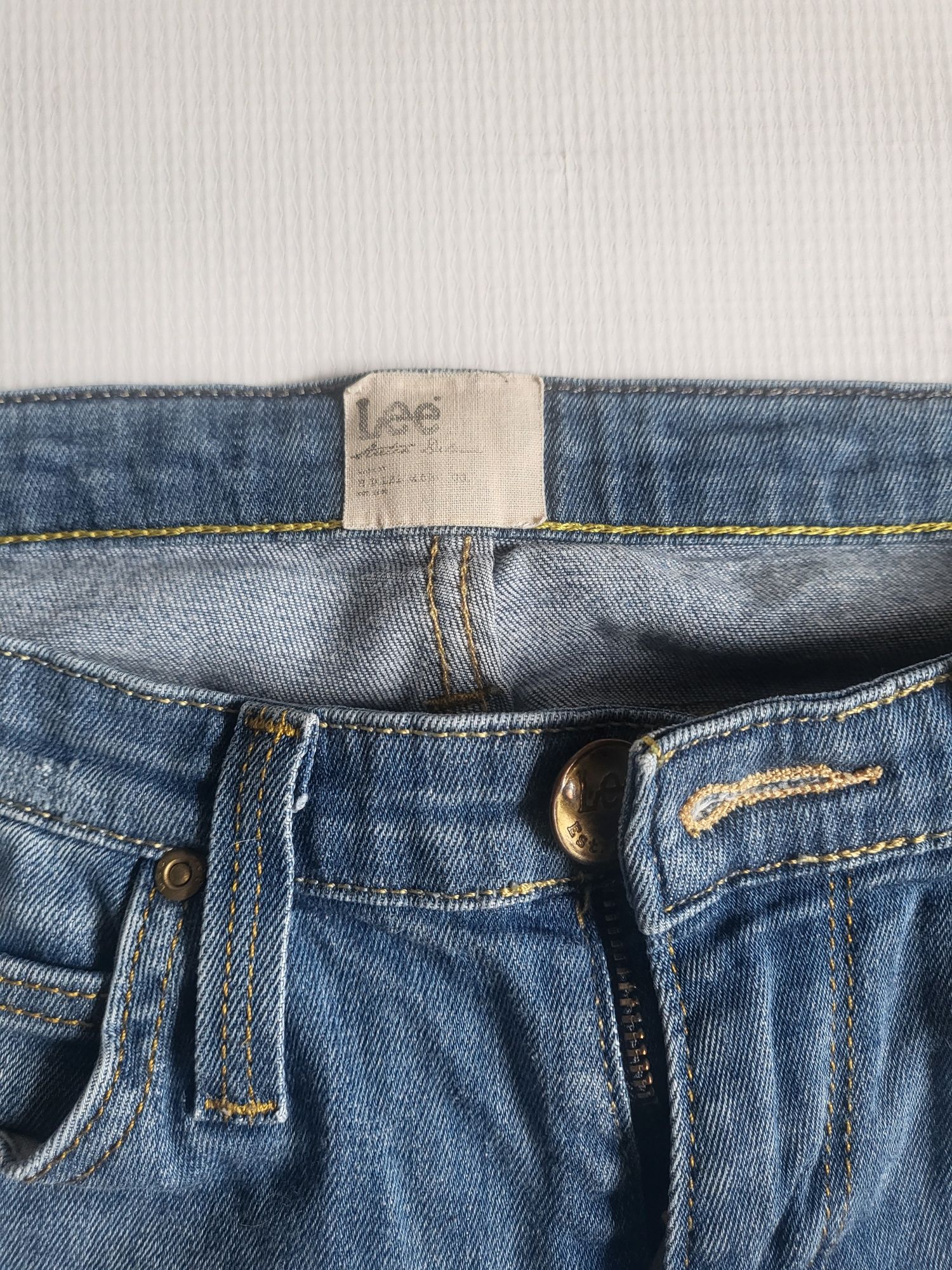 Spodnie jeansowe damskie lee biodrowki