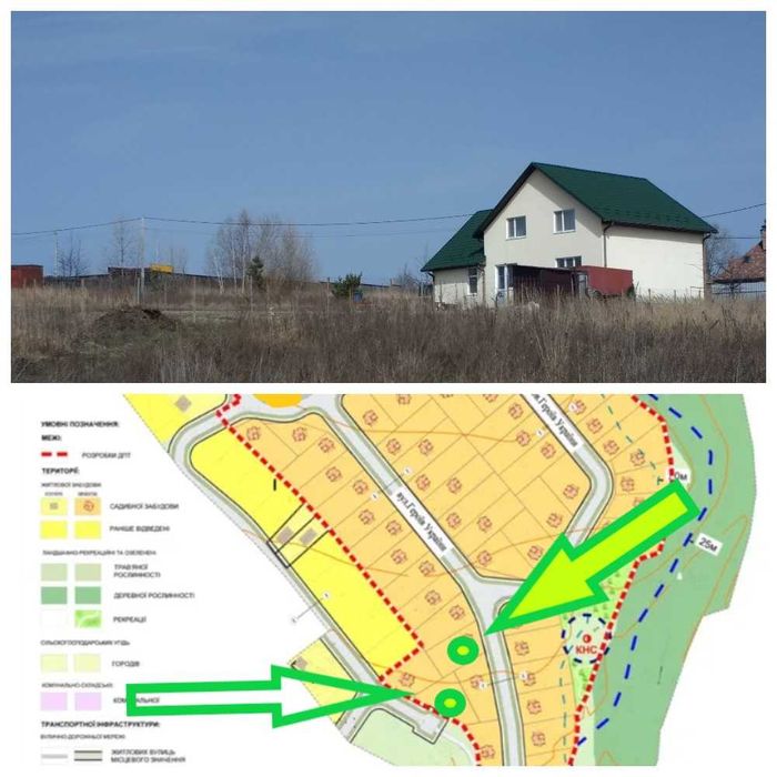 Продам 8 соток під забудову біля озера в Гостомелі за 14 900 Терміново