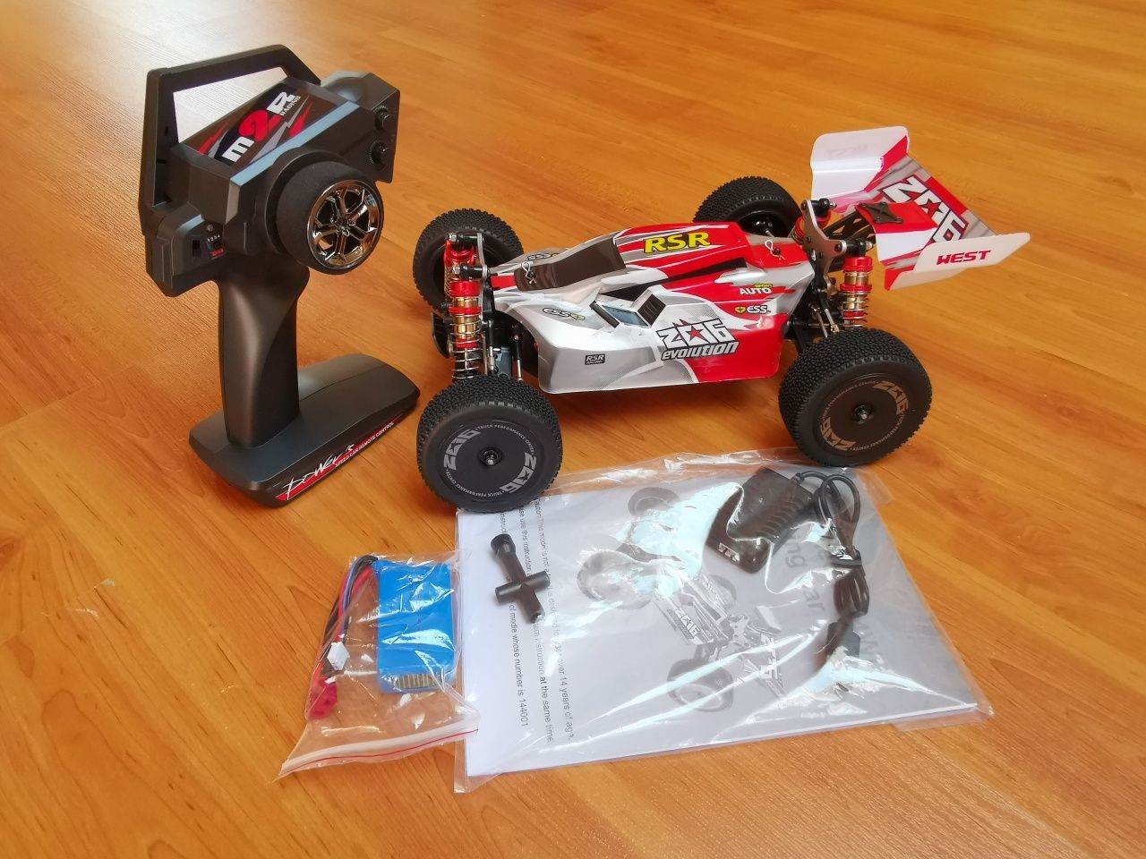 Carro RC Buggy Wltoys 144001 XKS 4X4 1:14 60Kmh Li-po