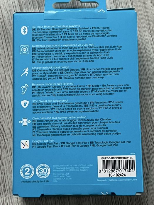 Słychawki bezprzewodowe tws JLab Go Air Sport