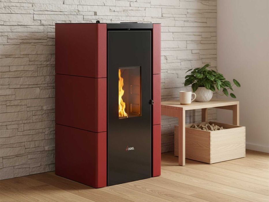 Piec na pellet piecyk kominek powietrzny Cadel Cristal 7kw Powietrzny