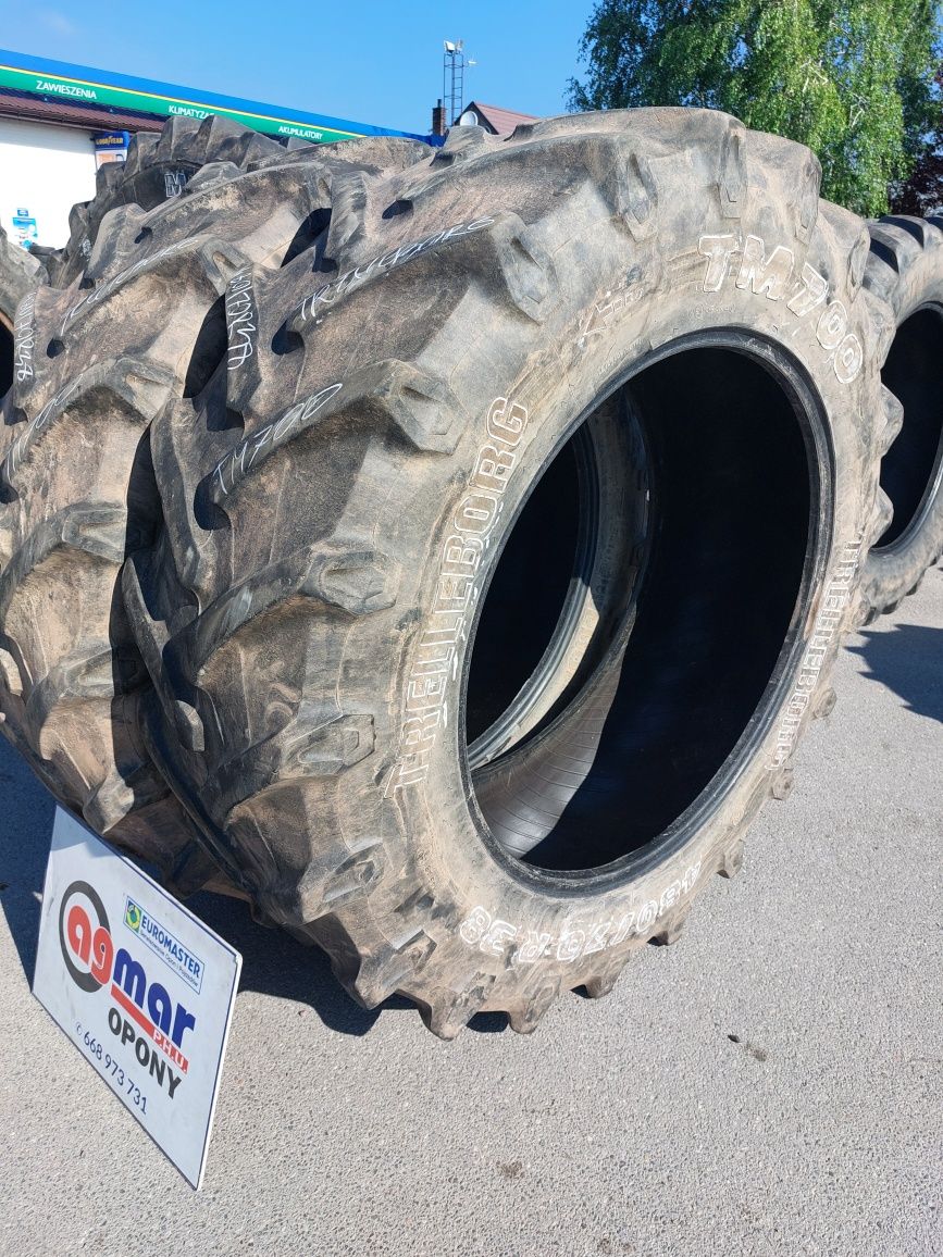 480/70R38 Trelleborg opony rolnicze używane para