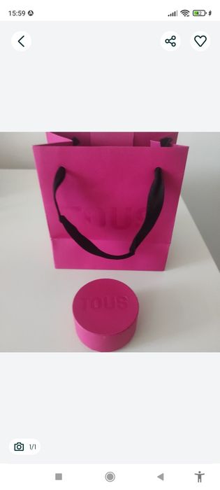 Tous torebka i pudełko zestaw różowy fuksja
