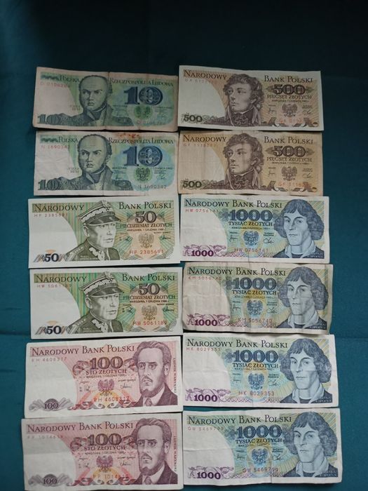 Banknoty PRL, obiegowe