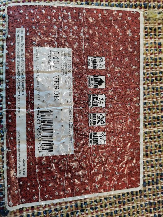 Tapete 1.20x1.70 Verde pelo comprido