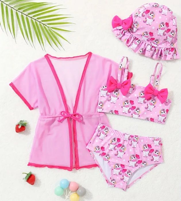 Дитячий купальник для дівчинки парео панама