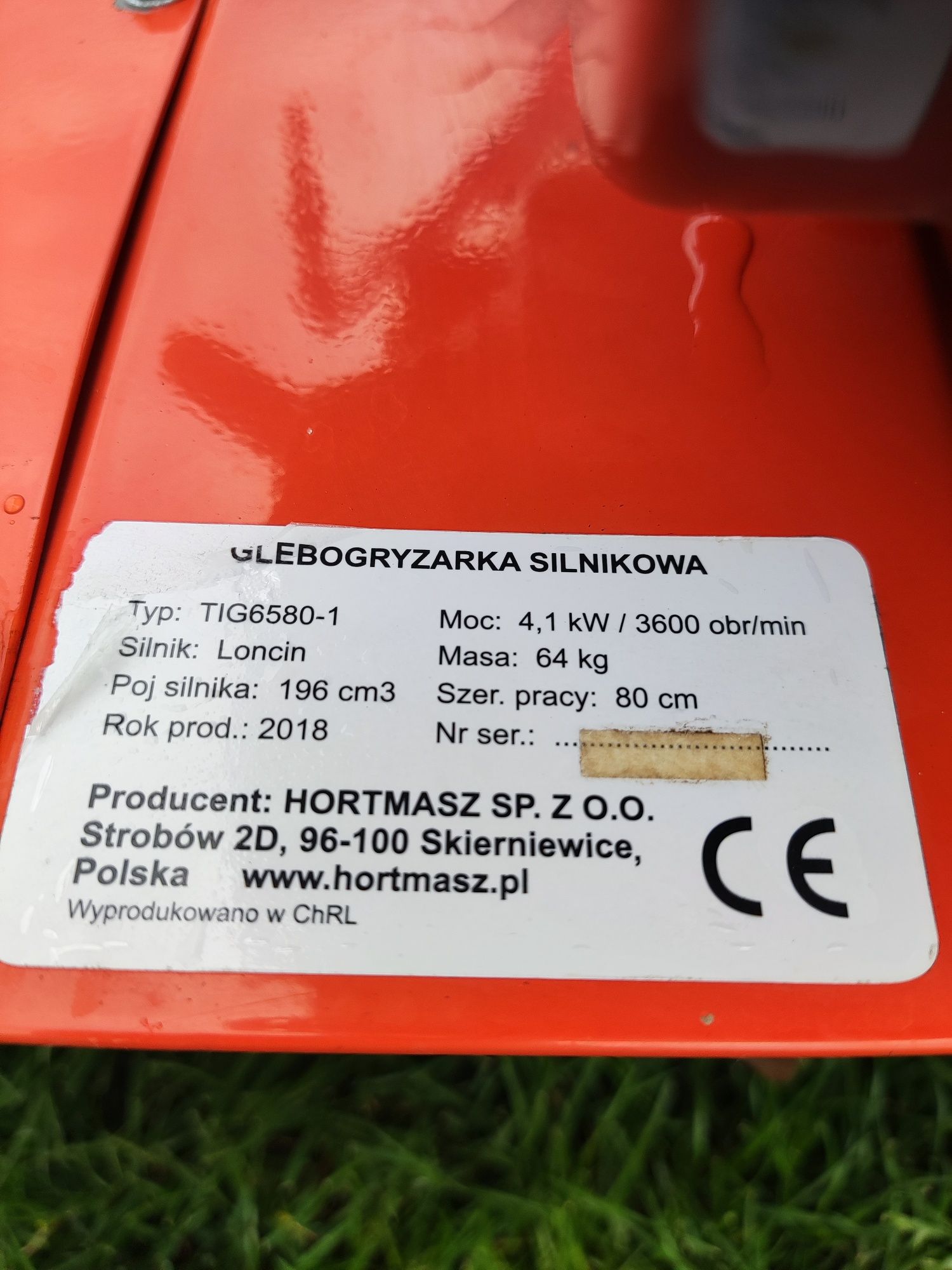 Glebogryzarka  Hortmasz TIG 6580 - 1