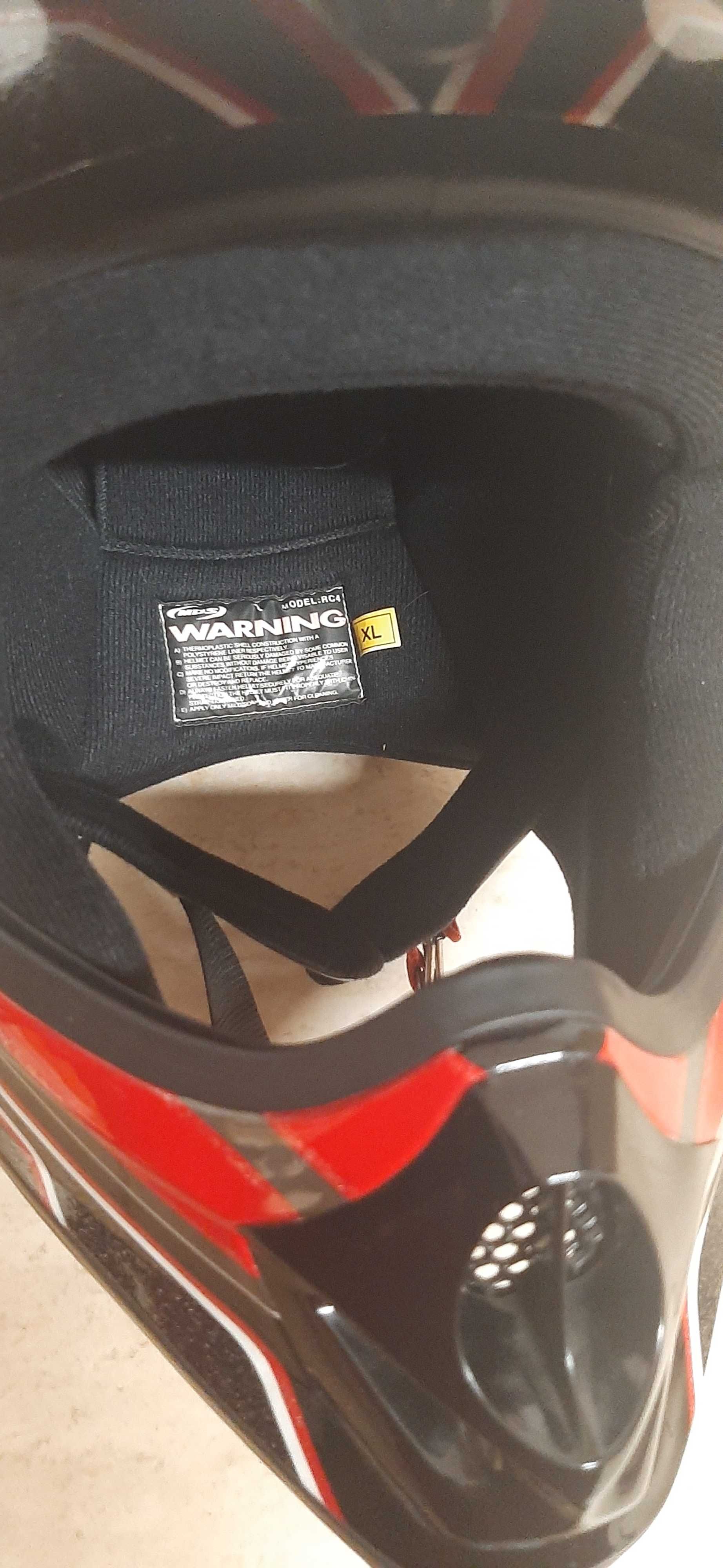 Capacete motocross; Marca MDC Semi-novo