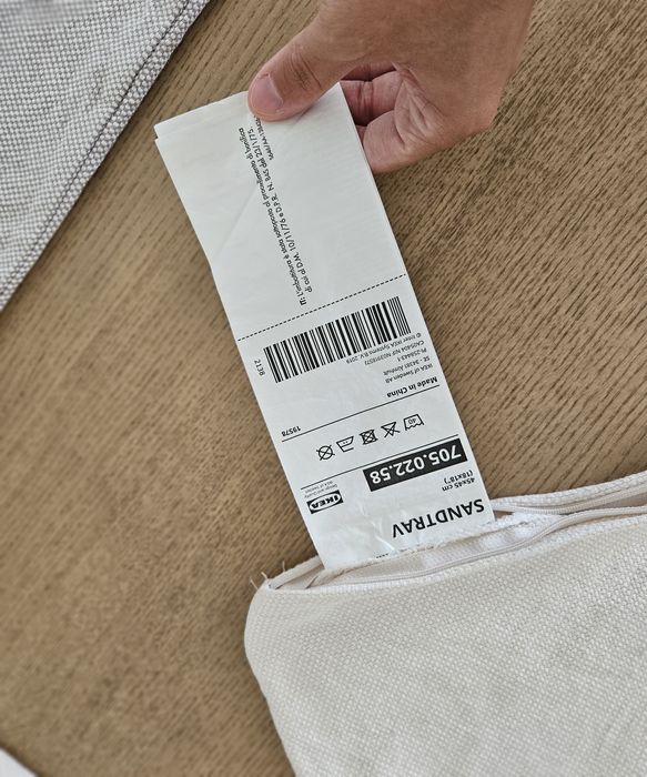 Almofadas de penas Sandtrav IKEA 45x45cm