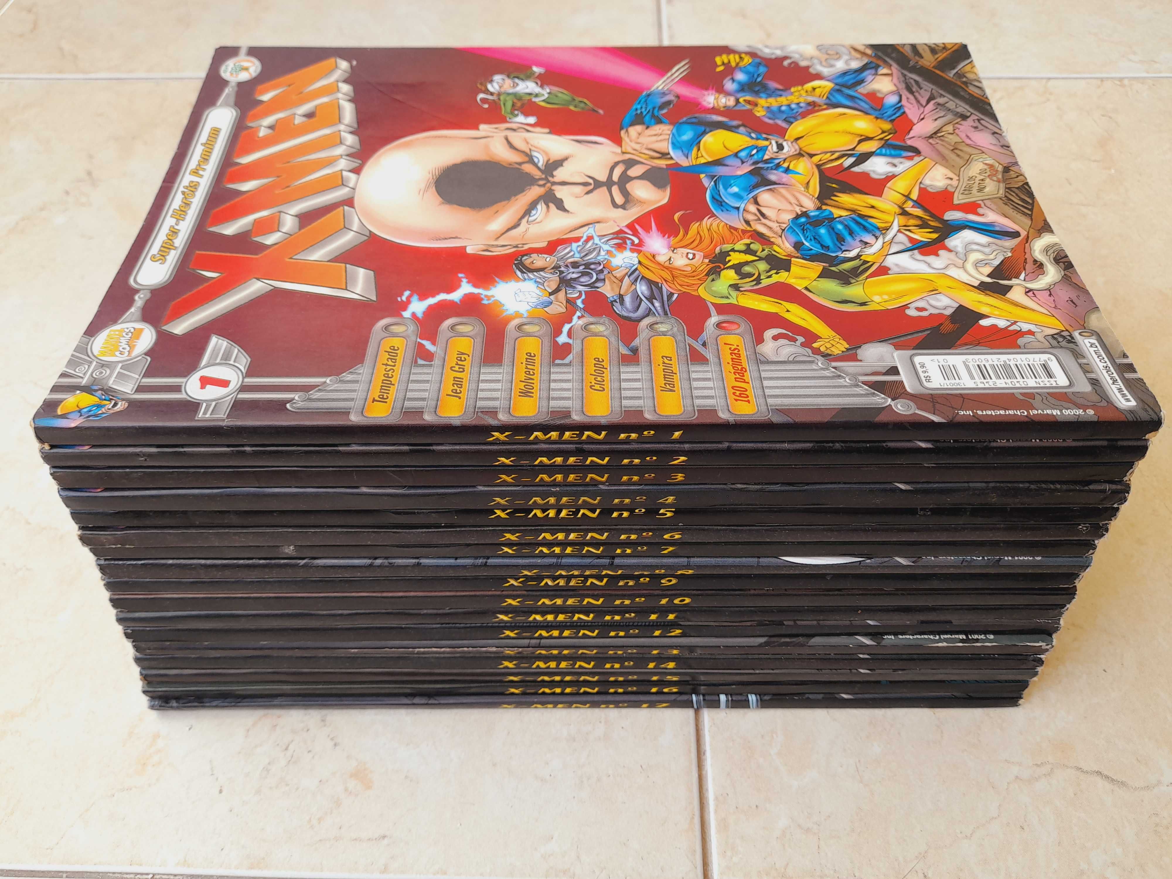 X-Men (Super-Heróis Premium) 1 a 17 (Coleção Abril Completa)
