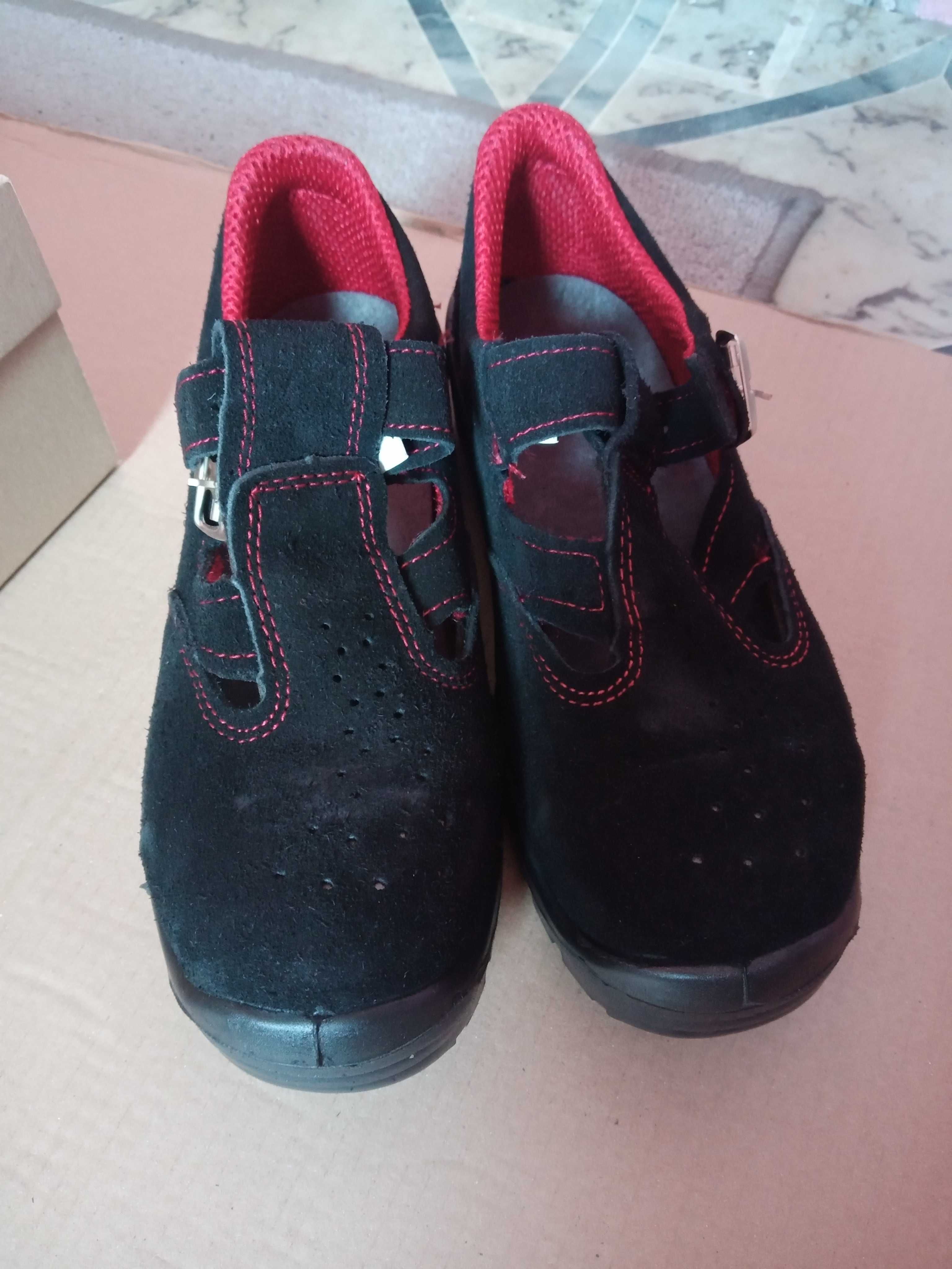 Buty robocze rozmiar 40 Nowe nosek metalowy, zapinanie. Firma Rabex