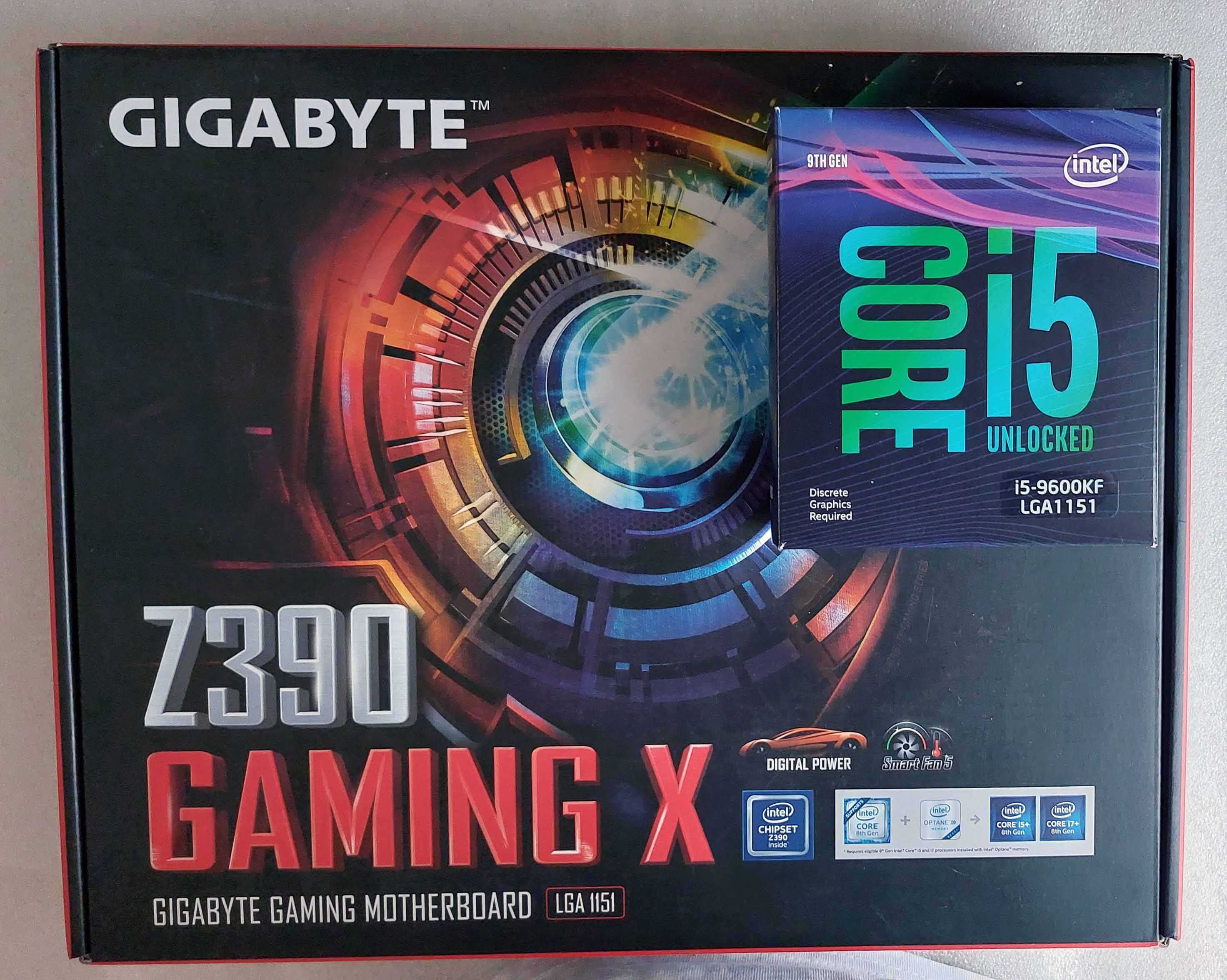 Płyta główna Gigabyte Z390 GAMING X , Procesor Core i5-9600KF