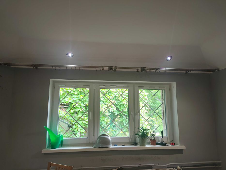 Karnisze podwójne satynowe