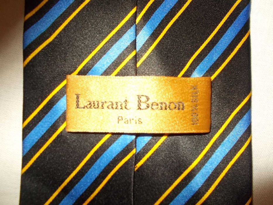 Krawaty LAURANT BENON-komplet,francuski,100% jedwab