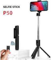 Uchwyt Selfie Stick + Tripod Statyw na Telefon Bluetooth P50 Wireless