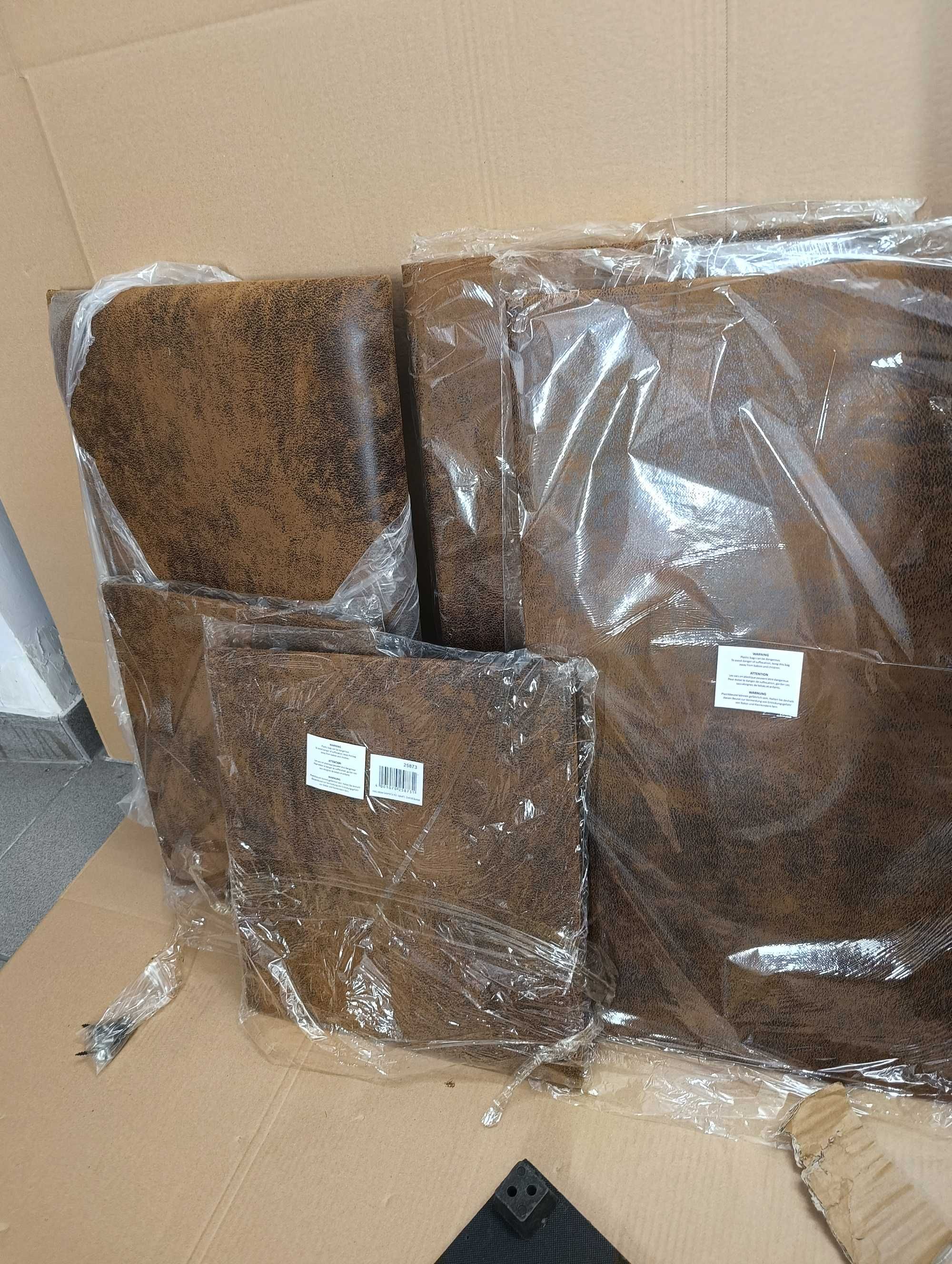 pufa skrzynia z funkcją przechowywania HAKU vintage brown 65cm NOWA