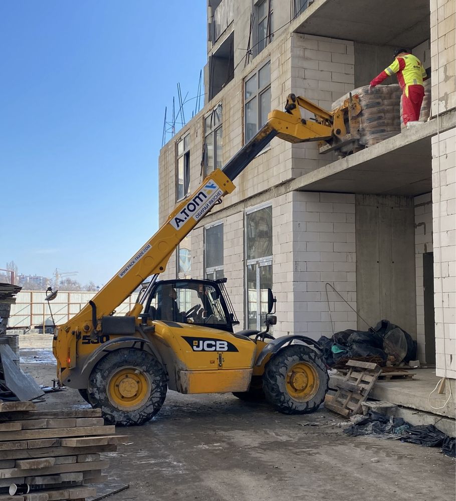 Аренда услиги телескопического погрузчика JCB531-70; JCB535-125 Маниту