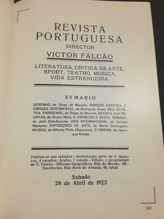 Revista Portuguesa / Atlântida (1919)