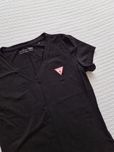 Czarny tshirt Guess M slim fit w serek