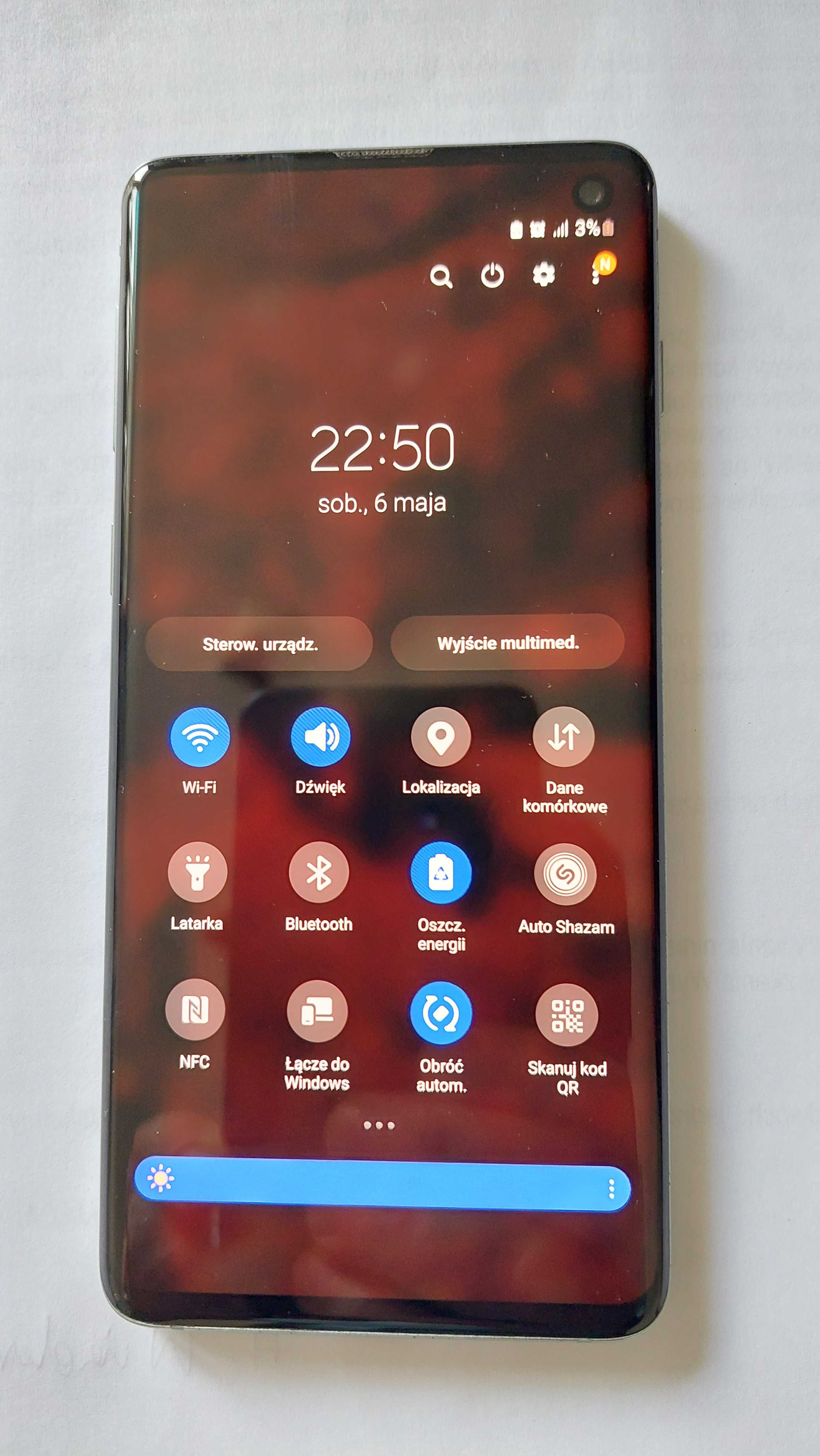 SAMSUNG Galaxy S10 8/128GB 6.1" zablokowany blokadą wzorem