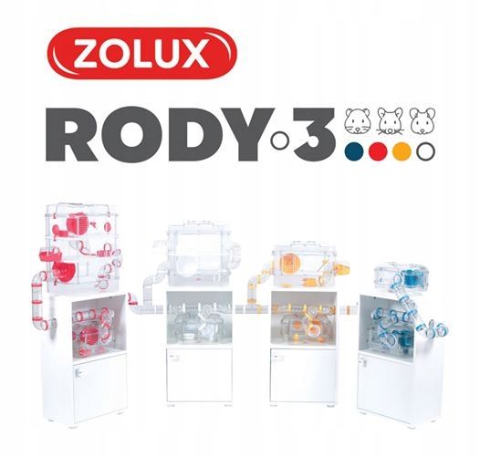 ZOLUX Klatka Dla GRYZONI Myszy Chomika RODY DUO