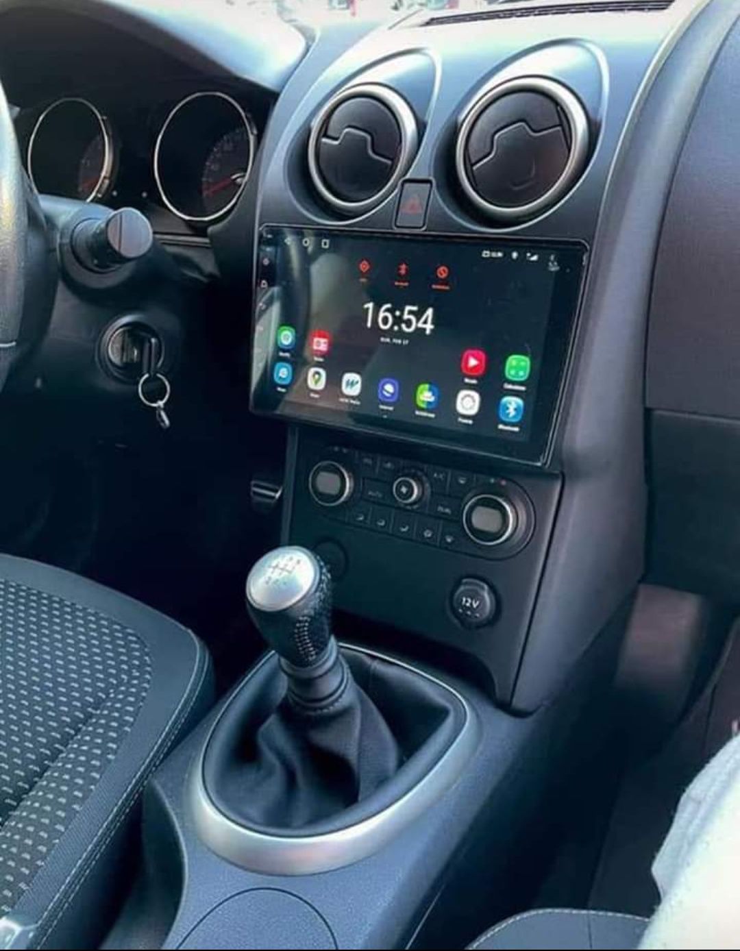 Radio Android 13 com GPS Nissan Qashqai J10 (Artigo novo)