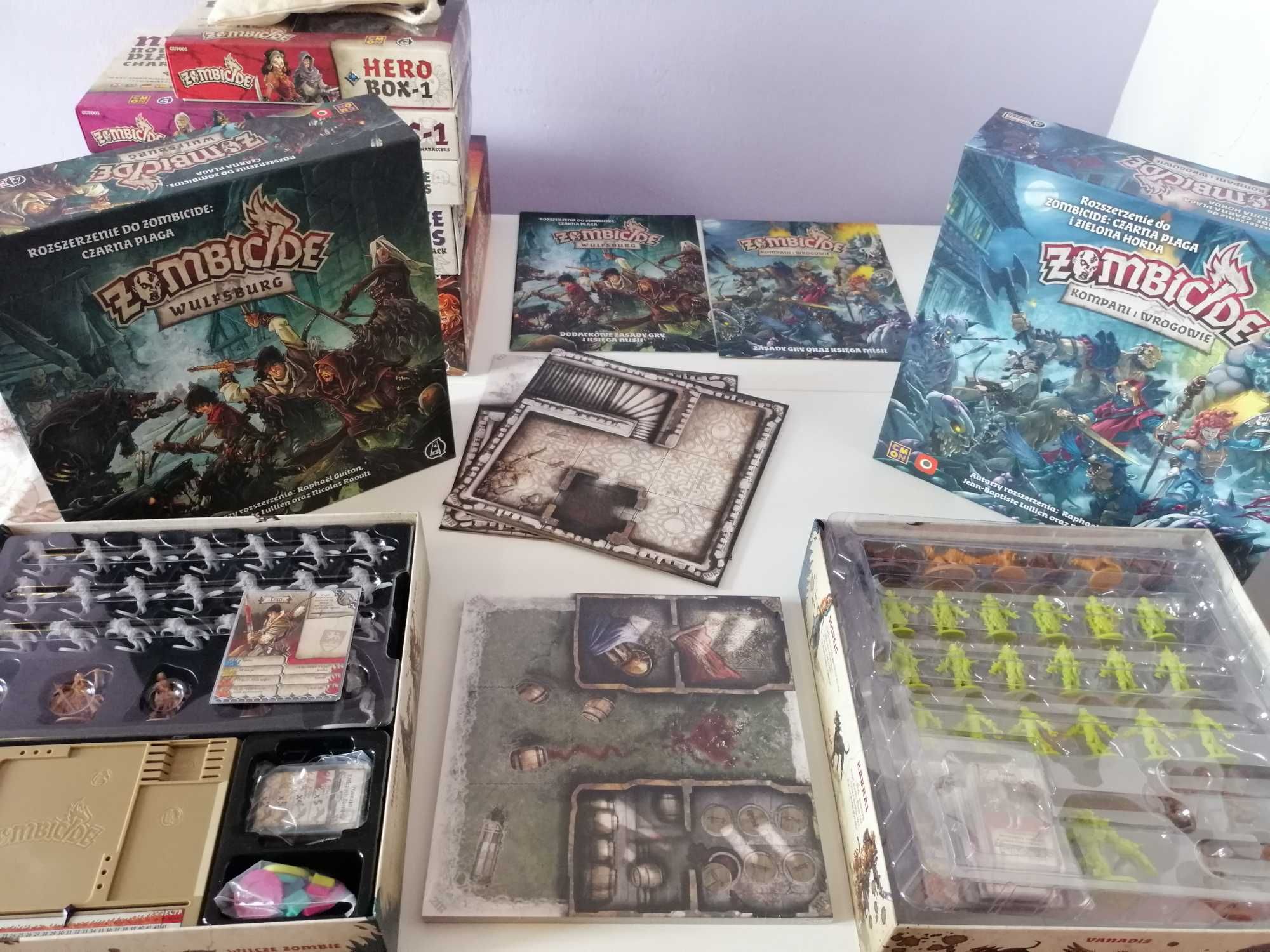 Zestaw Zombicide: Czarna Plaga + 6 dodatków + koszulki + 2 gratisy!