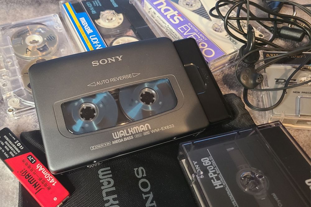 НОВЫЙ Кассетный плеер SONY Walkman WM-EX633 Made in Japan 1996 Видео