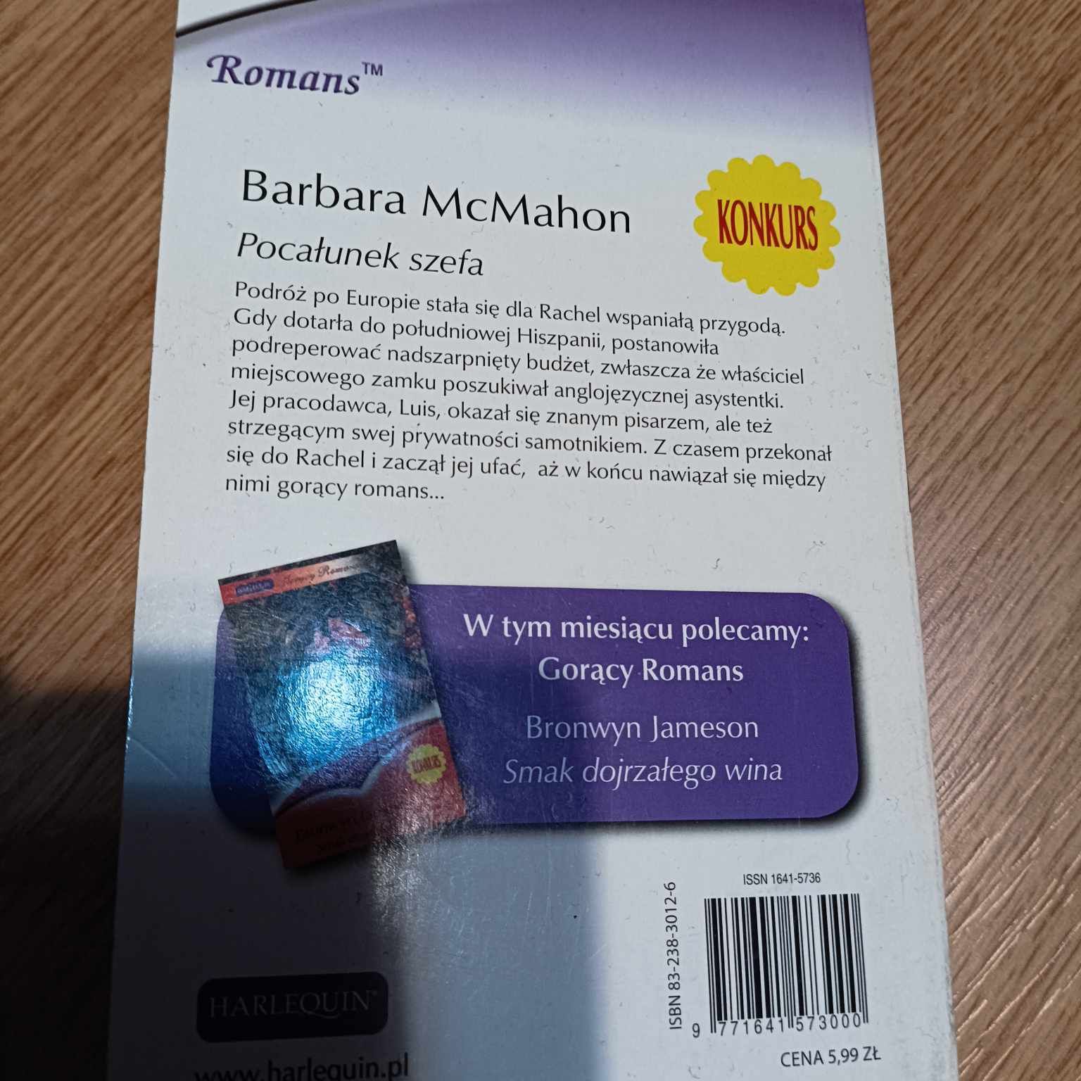 98. ,, Pocałunek szefa"  Barbara McMahon