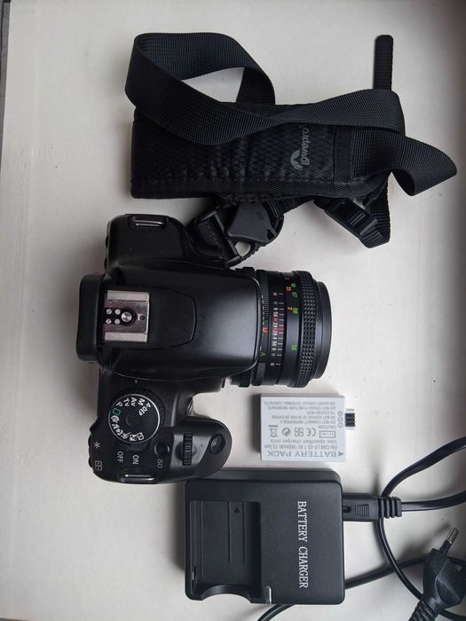 Фотоаппарат Canon 450D .пробег 13175+ SESNON WIDE 1:2,8 35мм