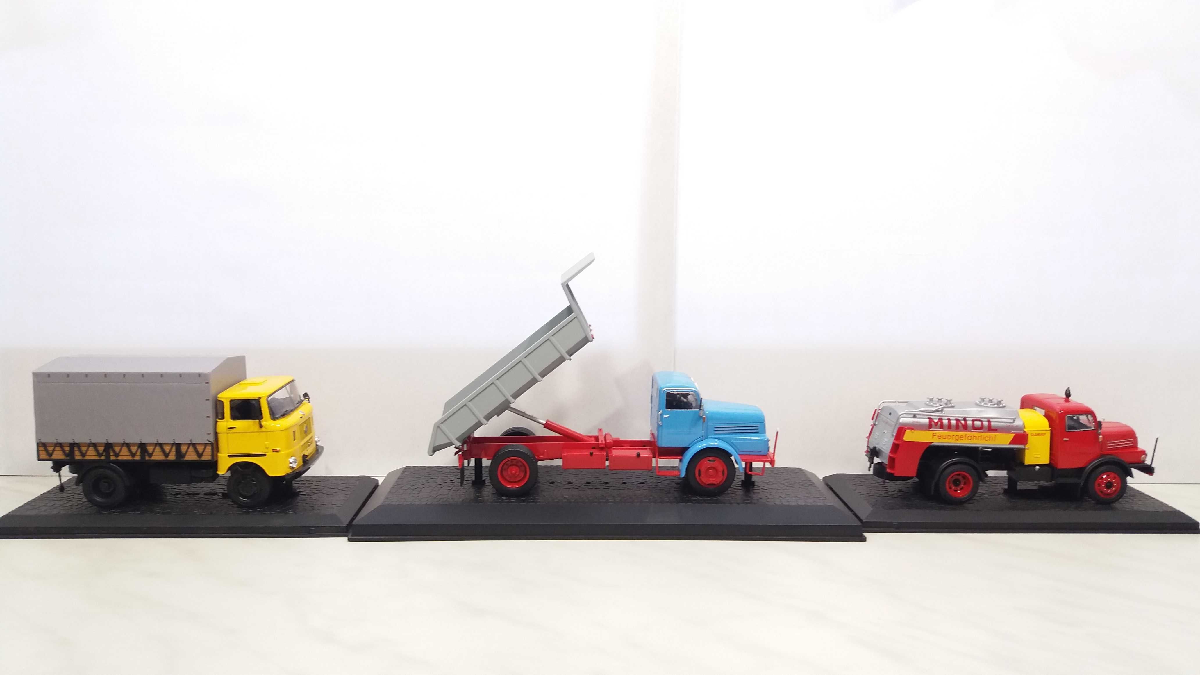 IFA W50L /H 6 Kipper /S 4000-1 SW Minol Kultowe Ciężarówki Skala 1/43