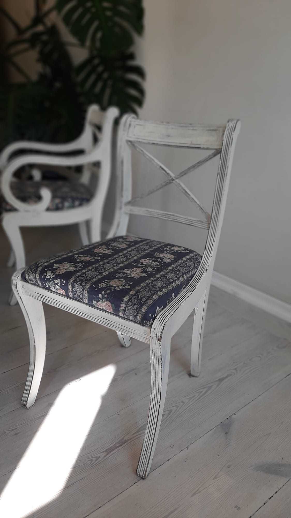 Vintage- STÓŁ rozkładany + KRZESŁA 6 szt.- Piękny duży - BOHO, Retro