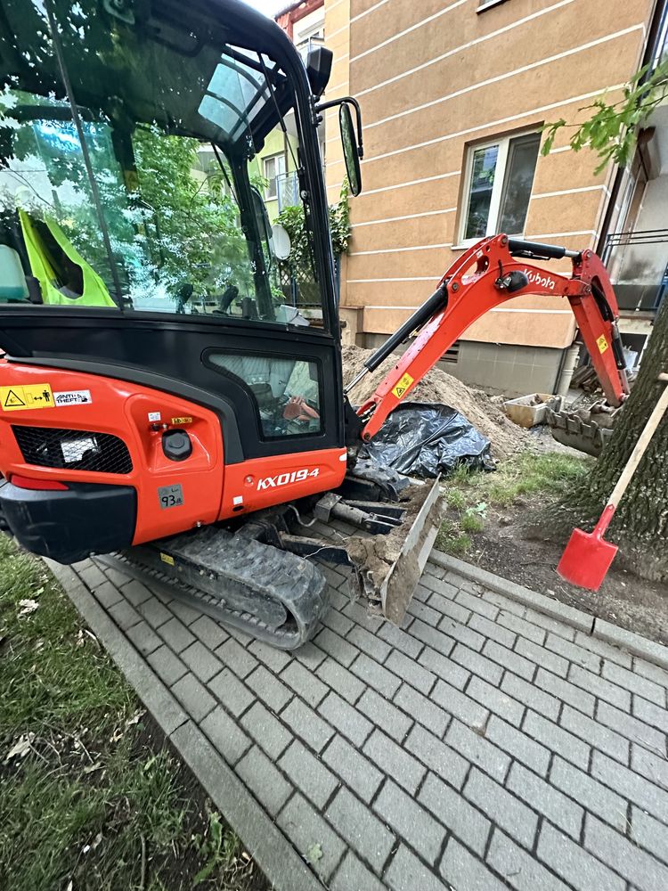 Usługi minikoparką  ,wynajem z operatorem Wroclaw i okolice